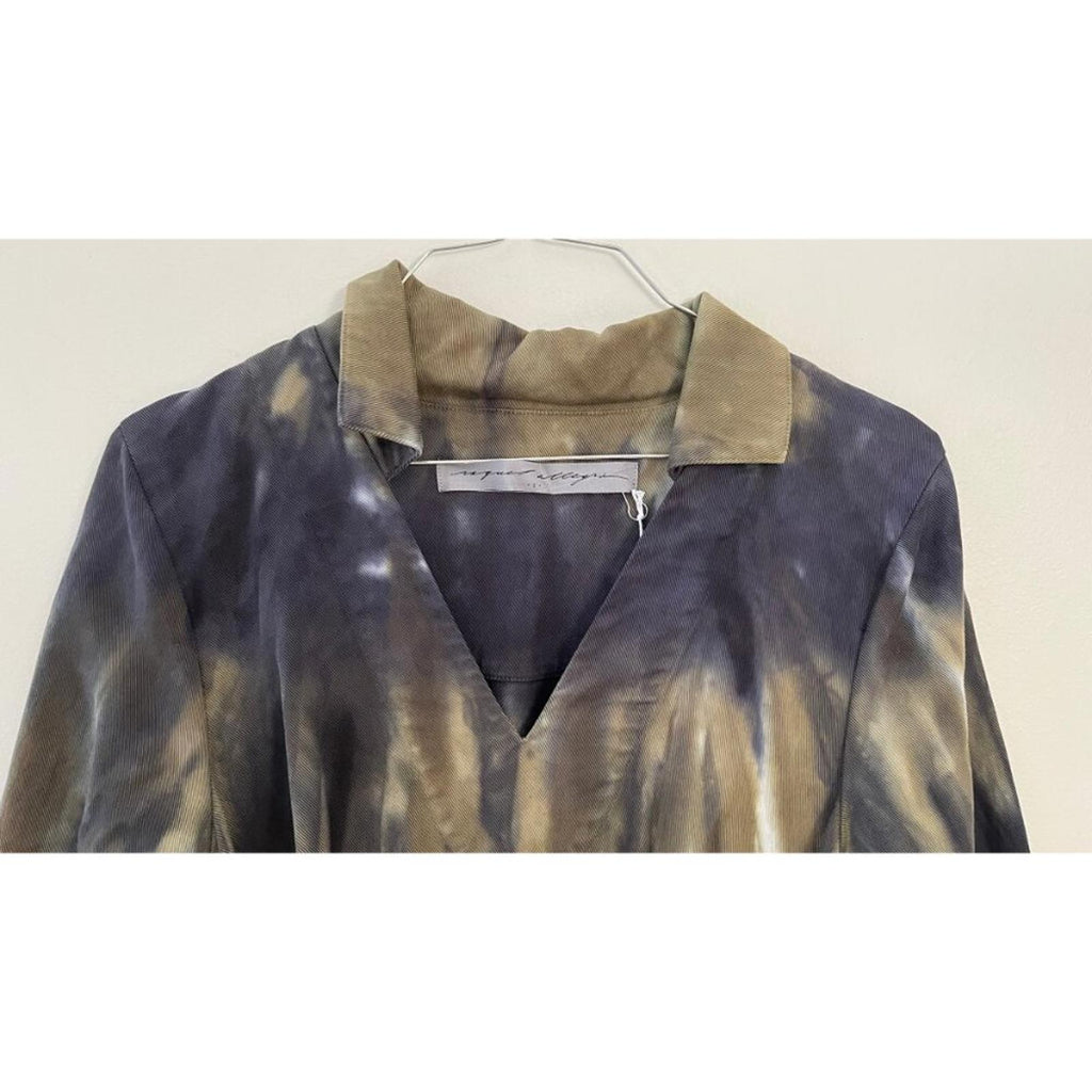 RAQUEL ALLEGRA TIE DYE ALEK BELTED DRESS S