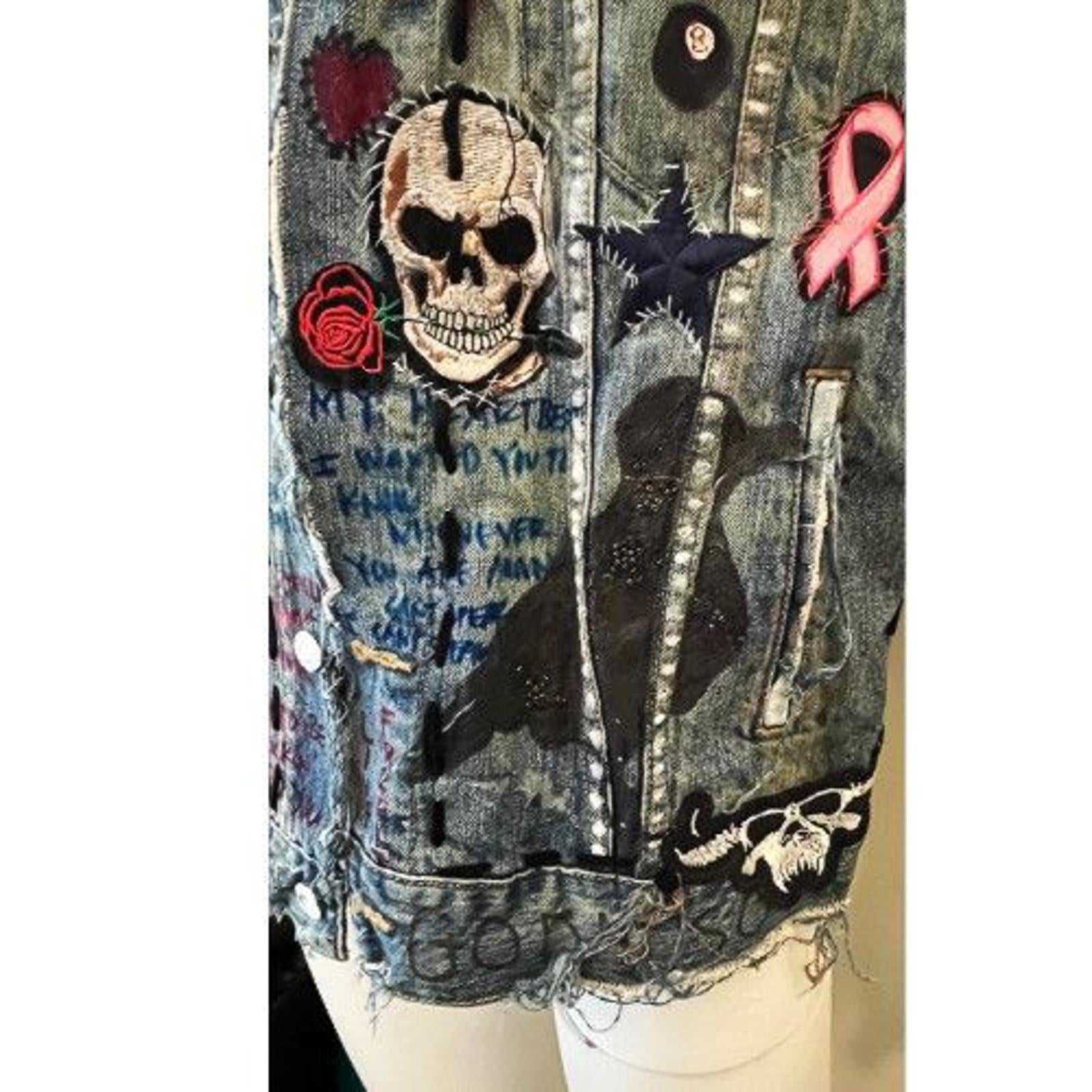 DREAM & DESTROY Destroyed Denim Vest