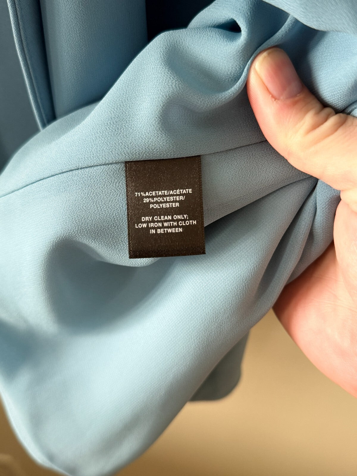 LAFAYETTE 148 Baby Blue Oversize Pleated Ruched 3/4 Sleeve Blazer Jacket L 12/14