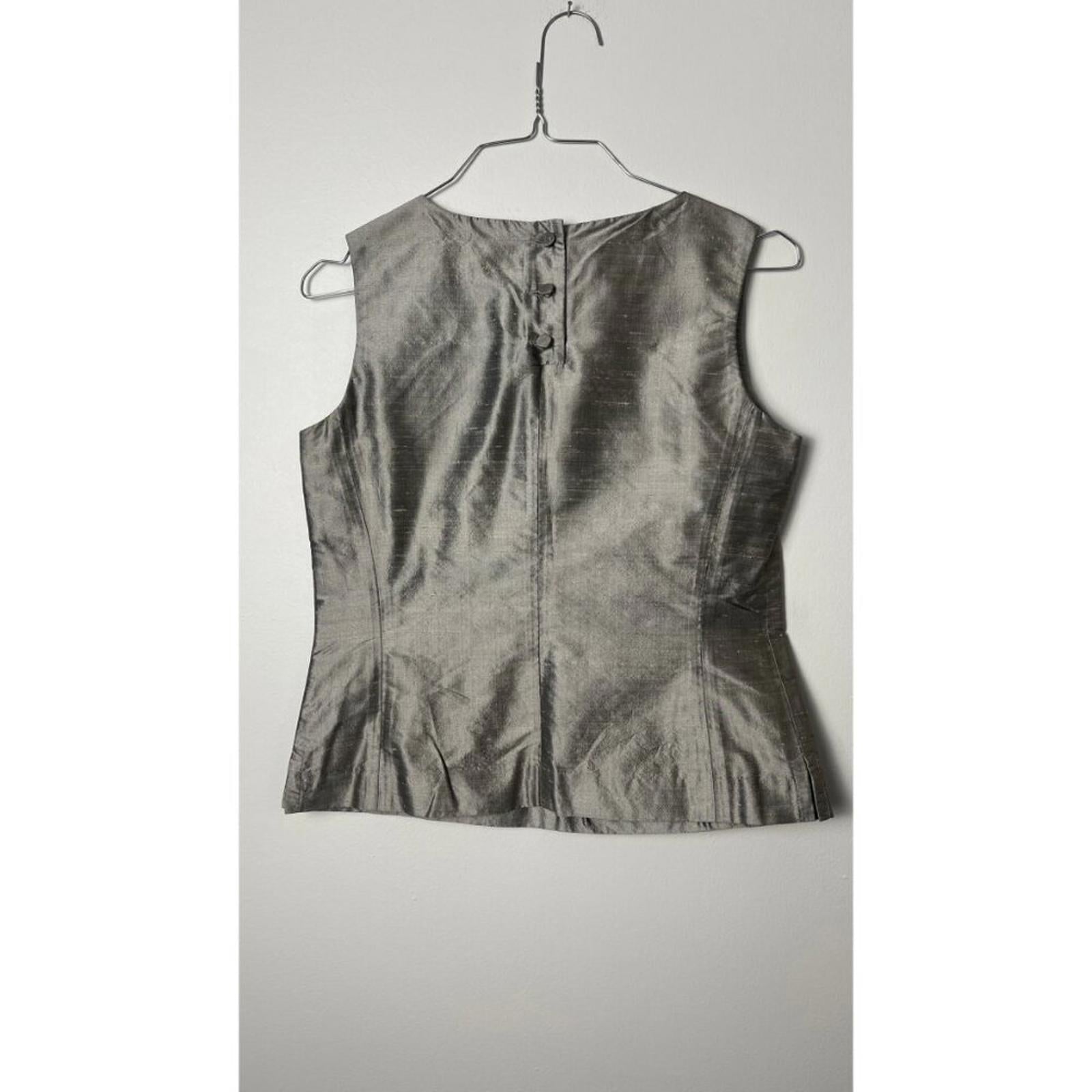 J PETERMAN COMPANY Metallic Silk Pant Set