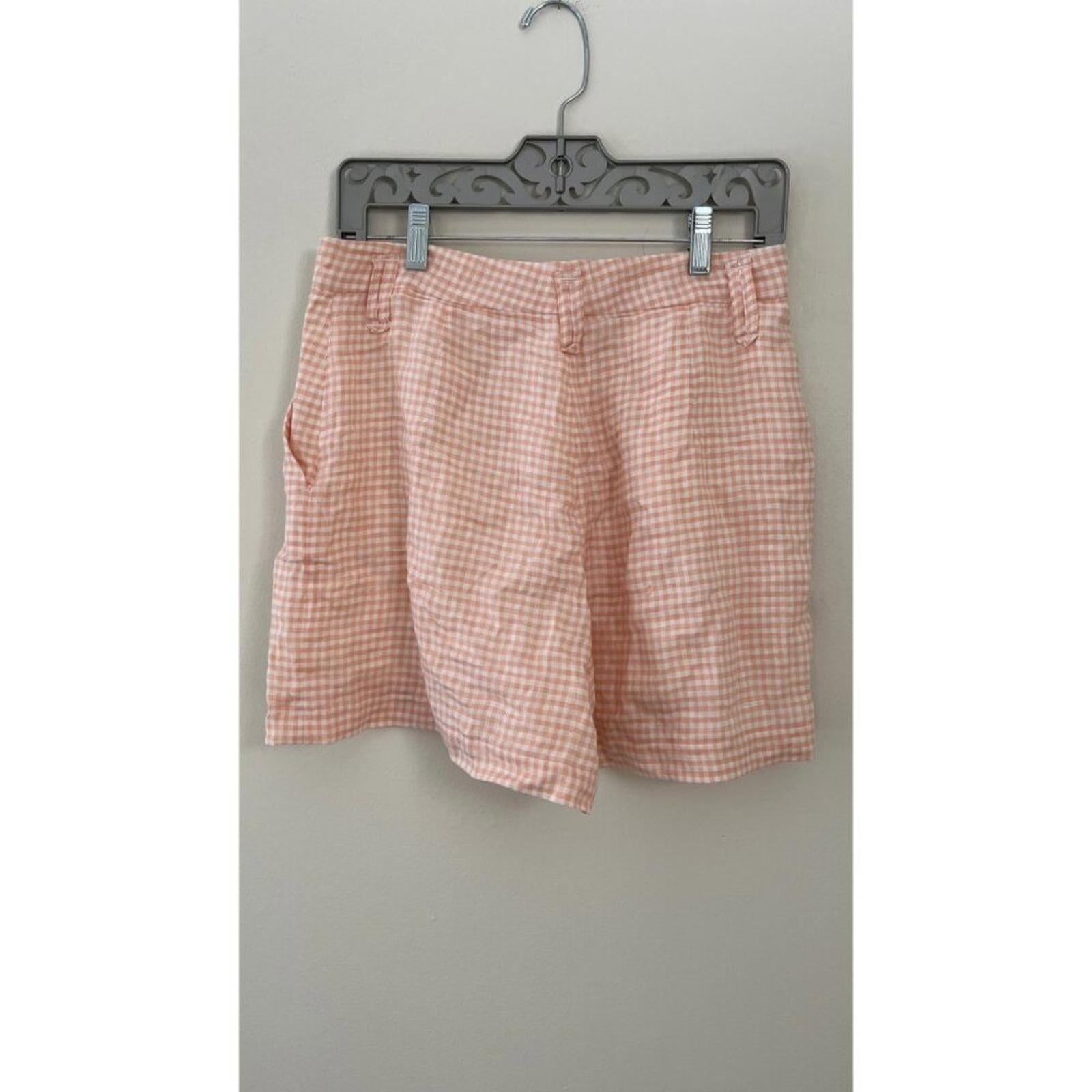SEZANE GINGHAM SHORTS 38 M