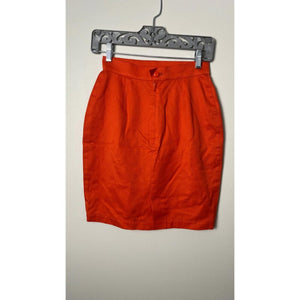 THIERRY MUGLER ORANGE BODYCON MINI SKIRT