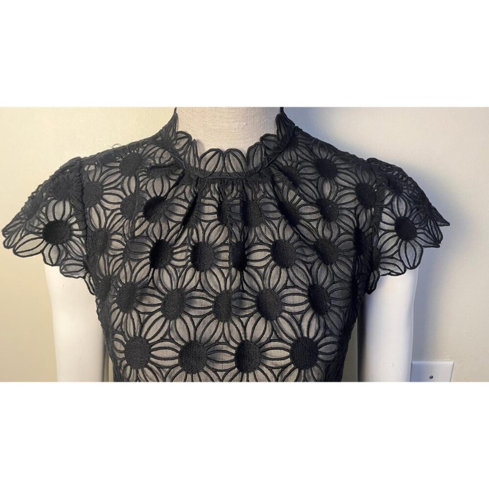 MILLY GUIPURE Lace Sheath Dress
