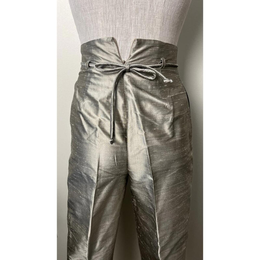 J PETERMAN COMPANY Metallic Silk Pant Set
