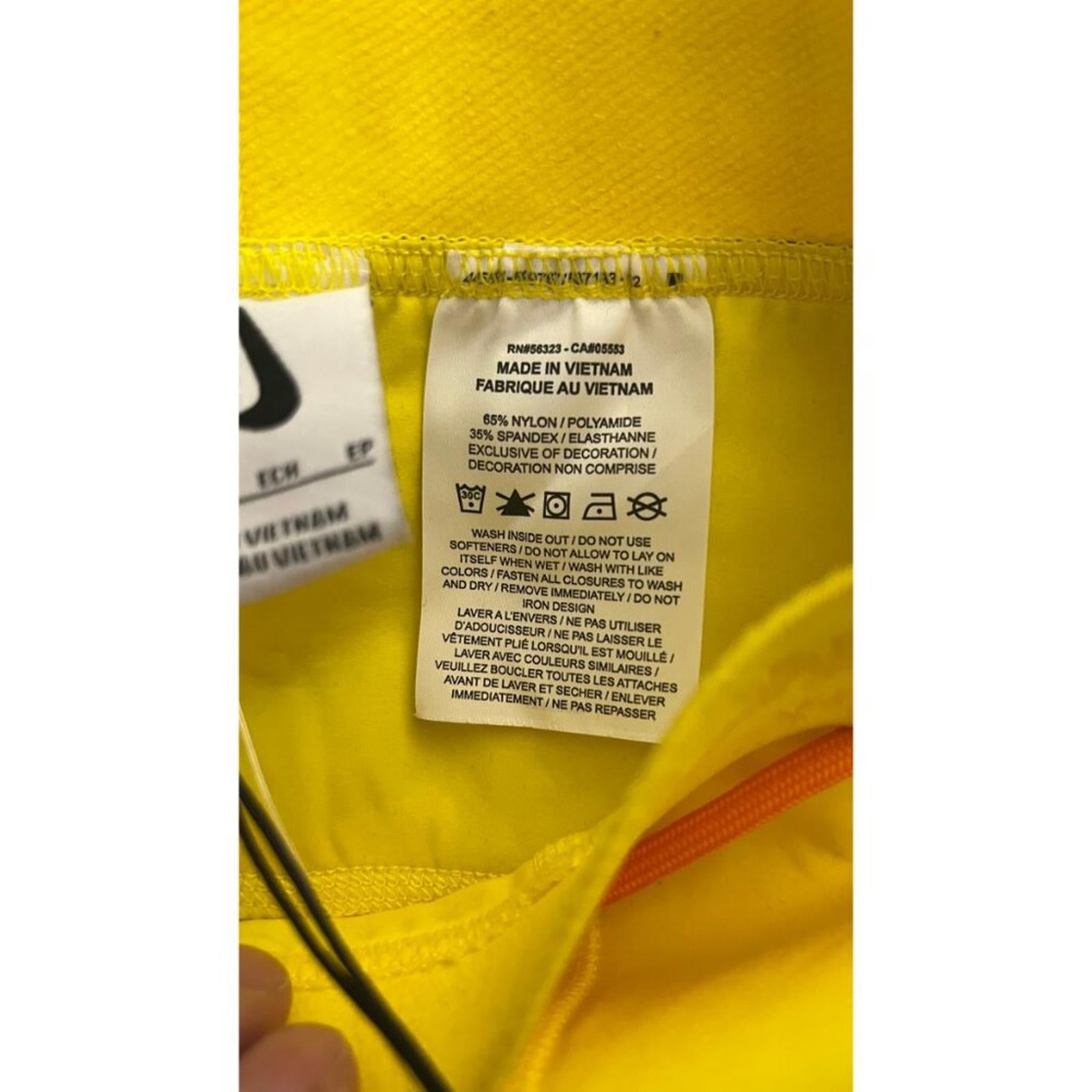 OFF WHITE X NIKE Yellow Sports Leggings