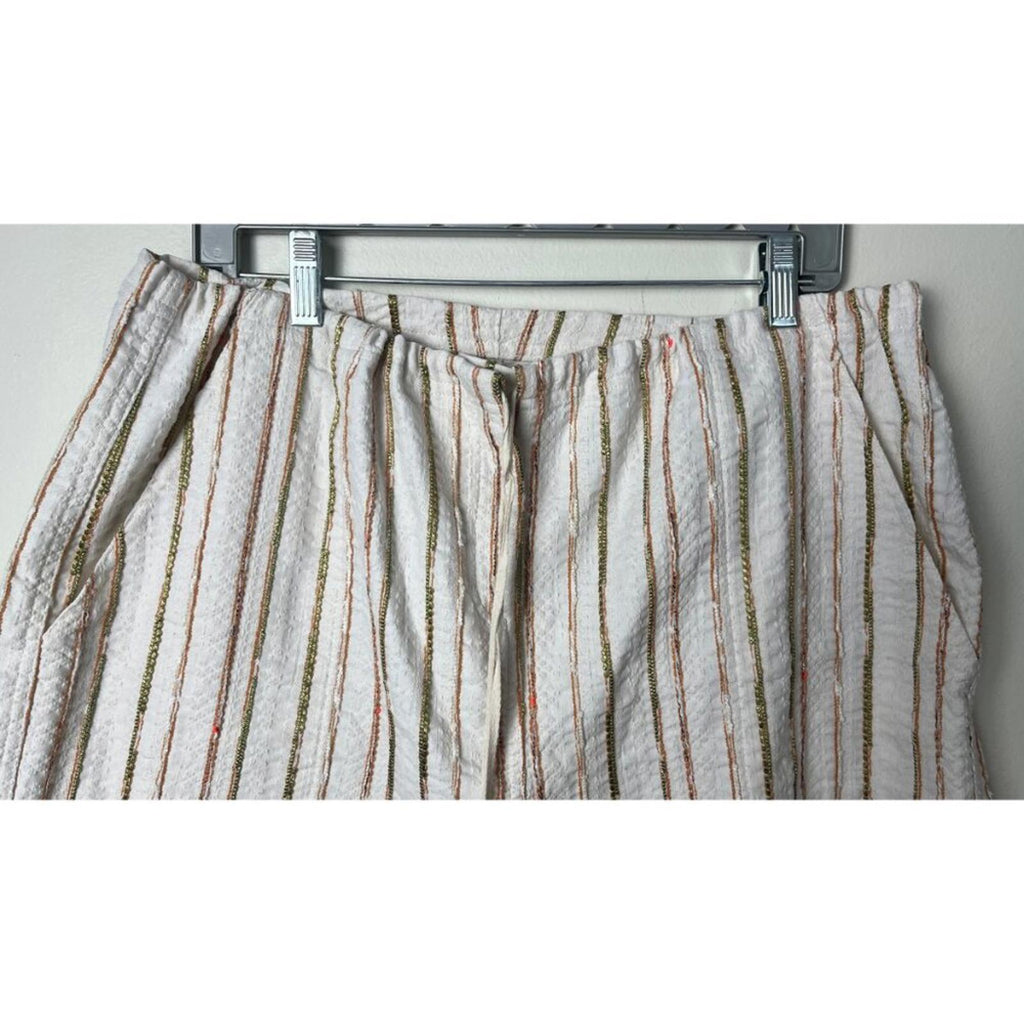 JOHNNY WAS Textured Drawstring Shorts