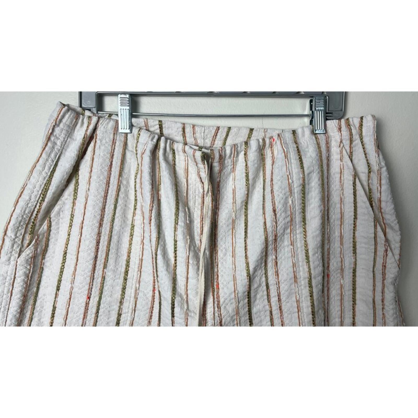 JOHNNY WAS Textured Drawstring Shorts