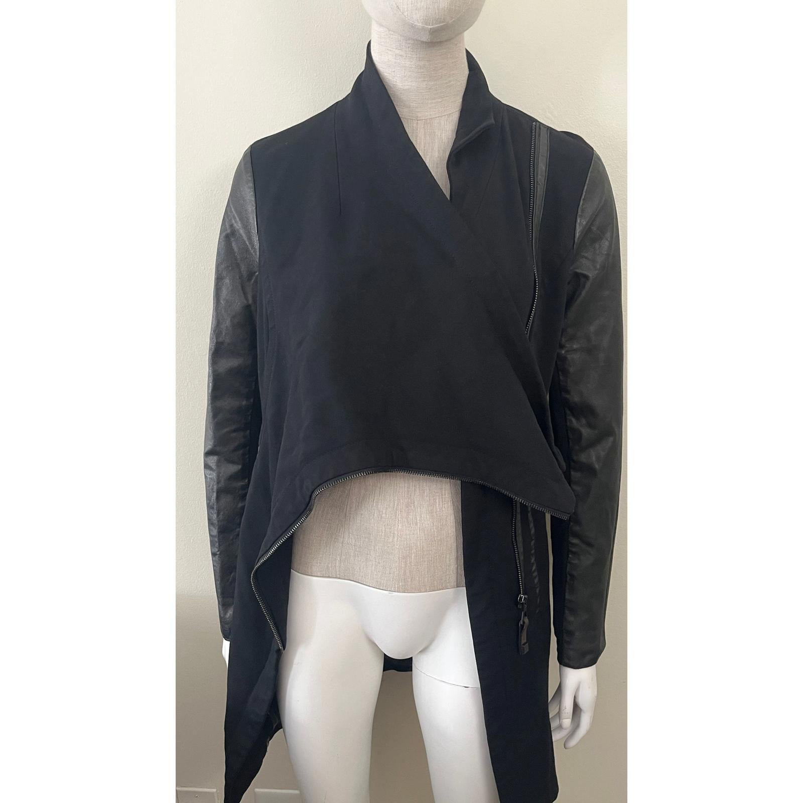 RUDSAK Avant Garde Asymmetrical Leather Jacket