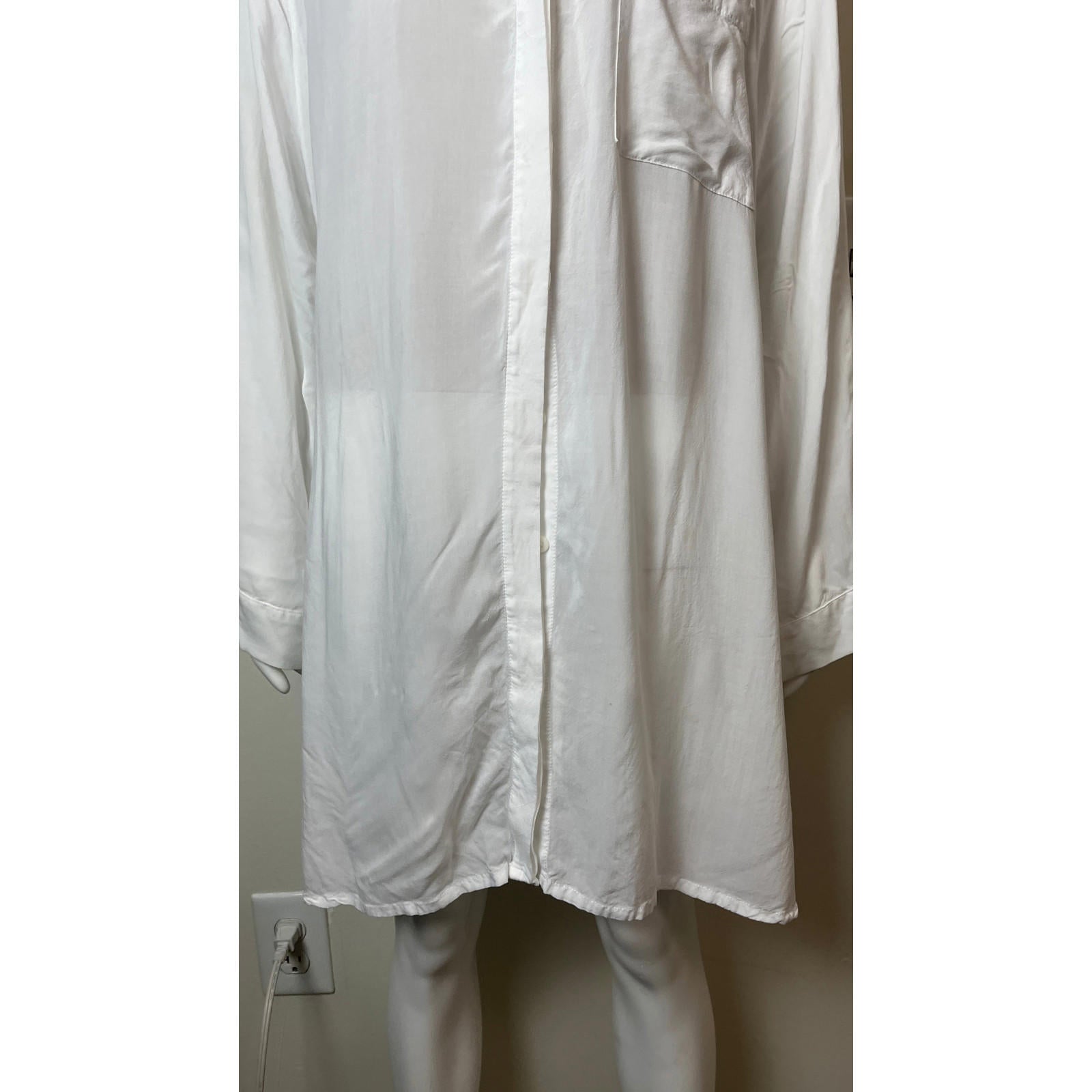 JONNY COTA Oversized White Blouse