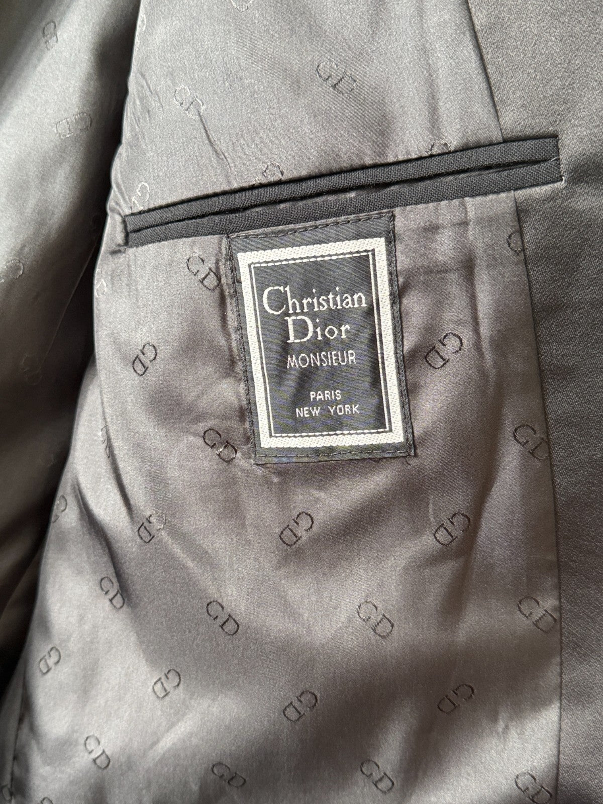 Vintage Christian Dior Tuxedo Jacket 44R UNION MADE