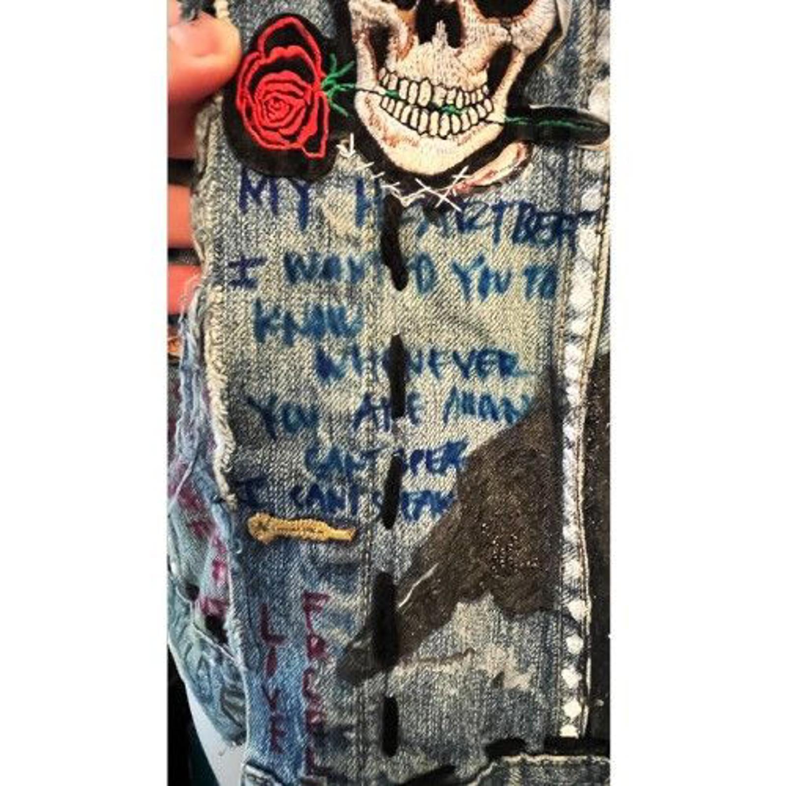 DREAM & DESTROY Destroyed Denim Vest