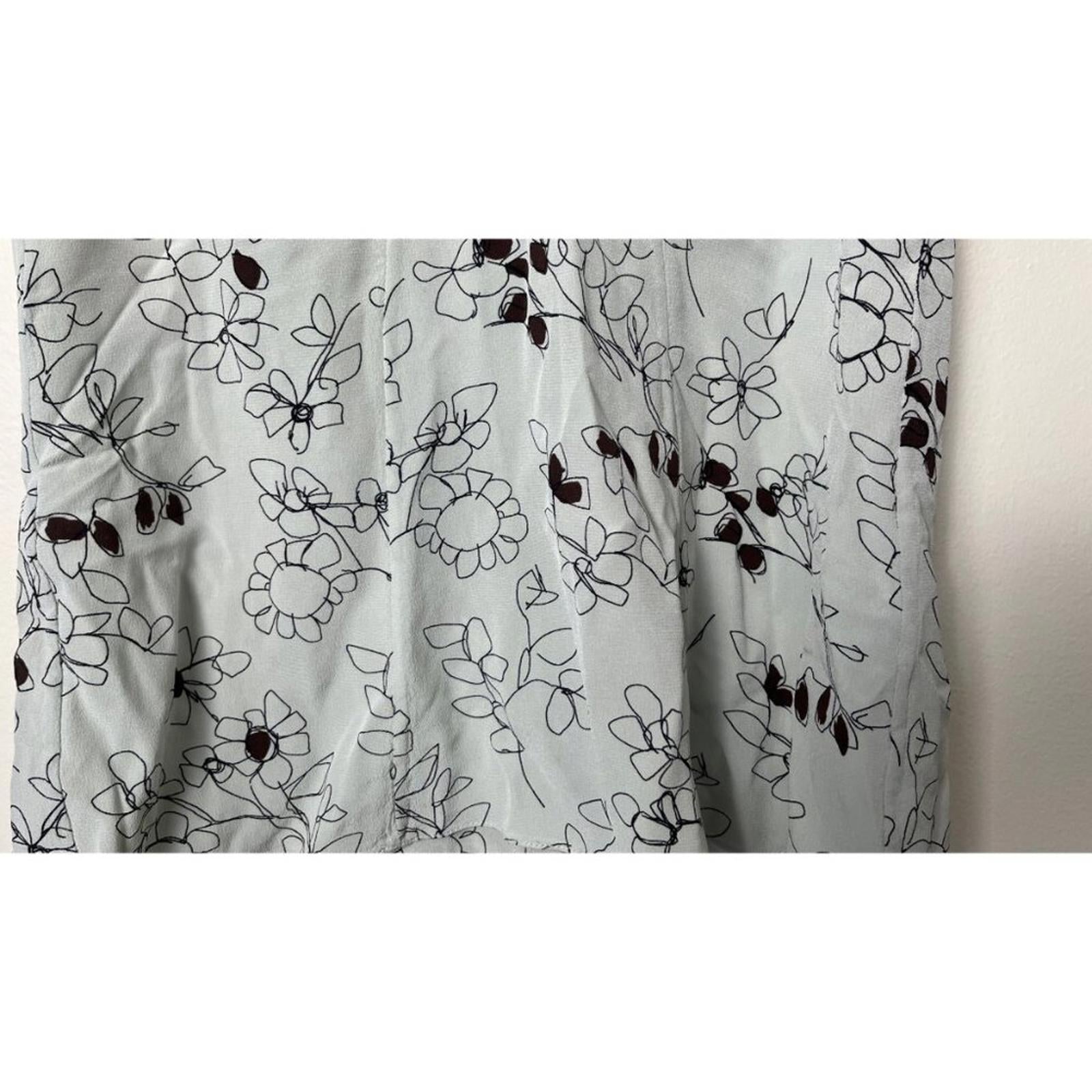 MARNI COLLECTION SILK FLORAL BLOUSE SMALL
