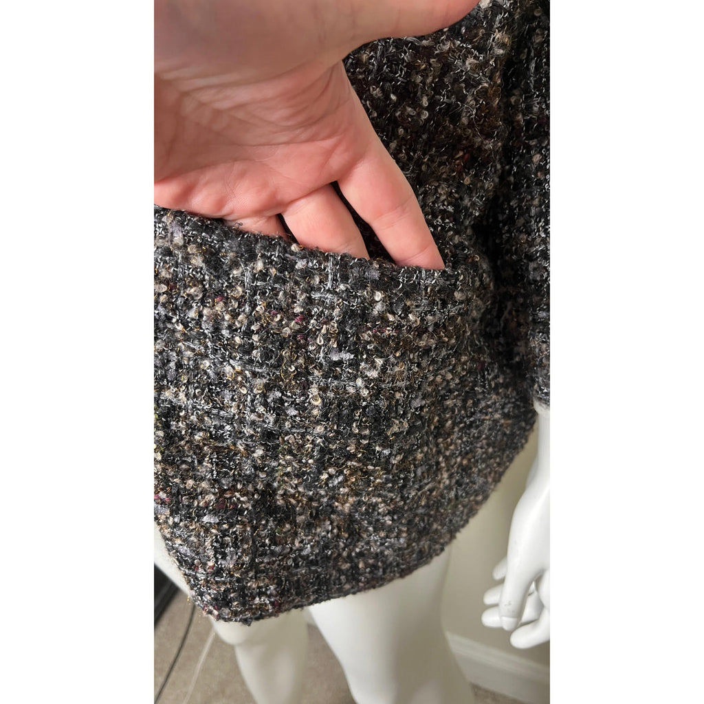 Eskandar O/S LUX Oversized Rich Tweed Boucle Coat Jacket 0