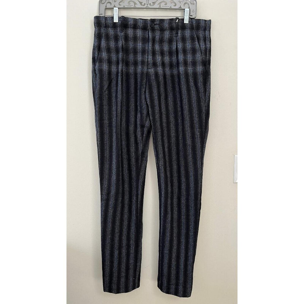 MYTHS PLAID DEGRADE WOOL DRESS PANTS 31