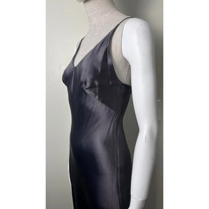MARIA GRACHVOGAL LIQUID METAL METALLIC SLIP DRESS S