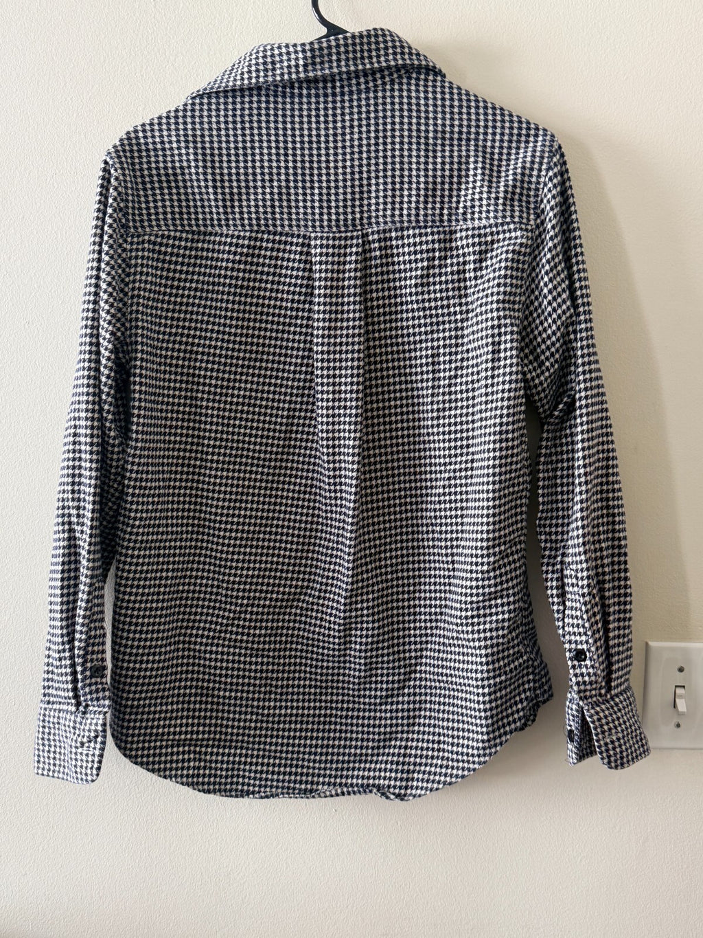 Noah NYC Houndstooth Flannel Button Down Shirt Mens xs