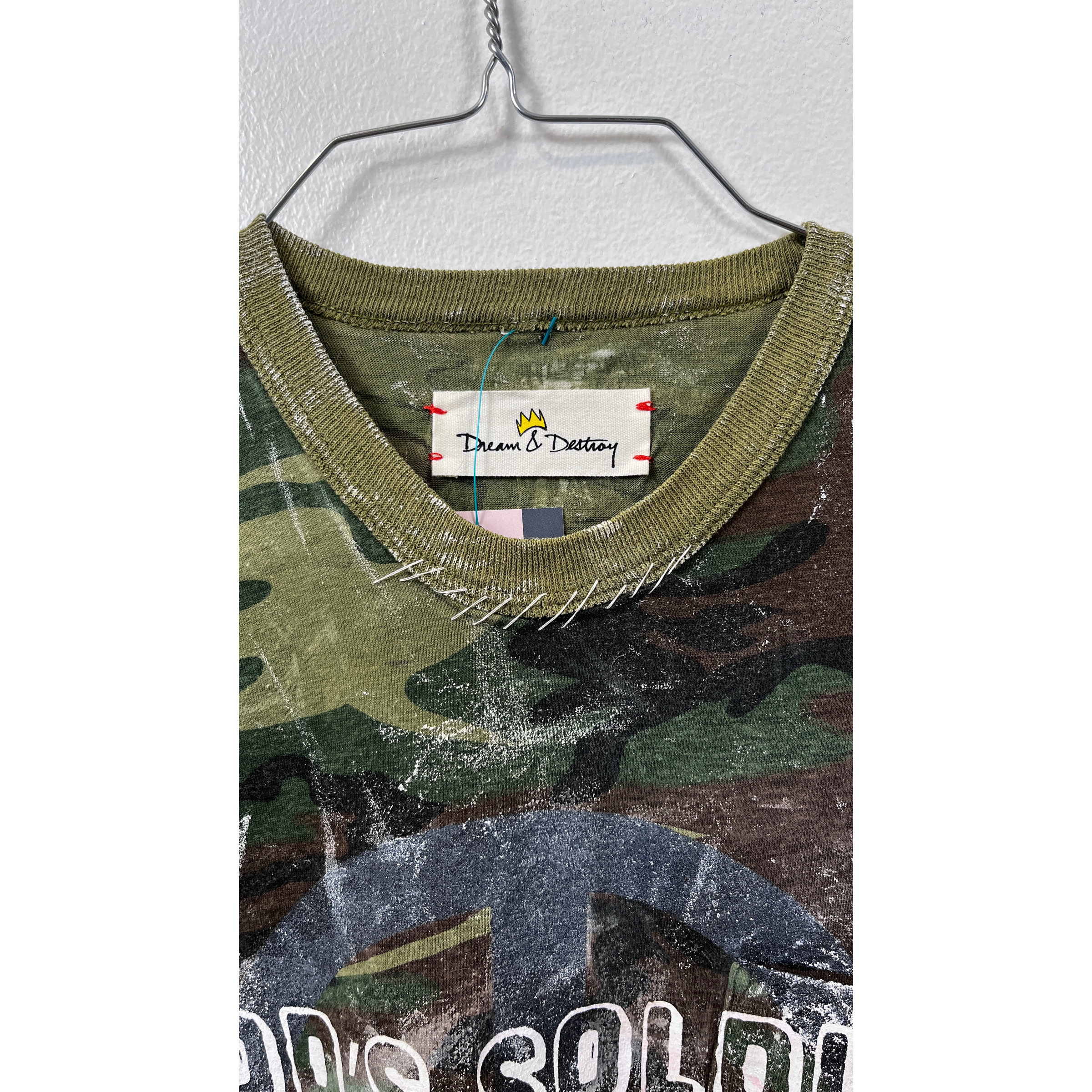 DREAM AND DESTROY Camo God's Soldier T-Shirt