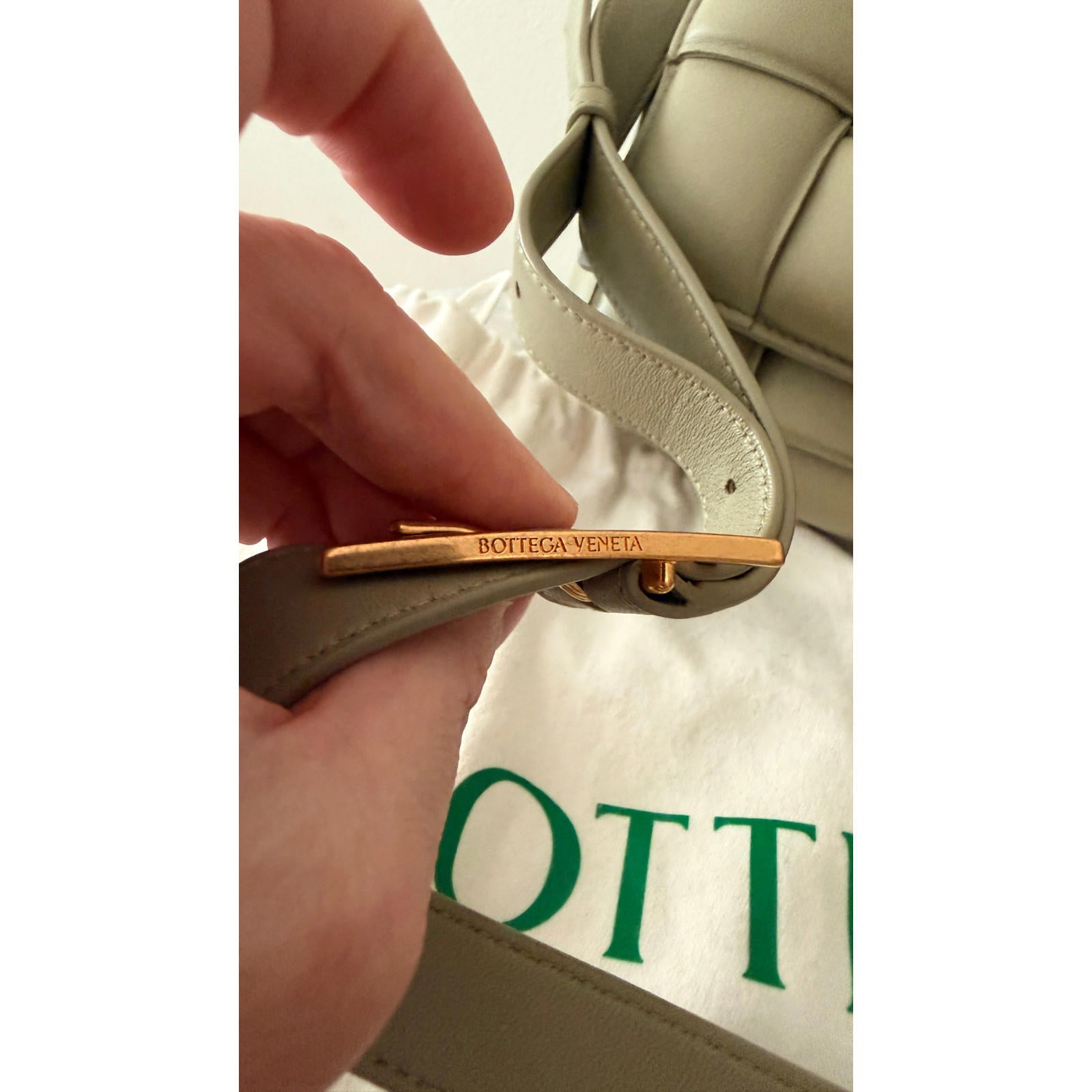 BOTTEGA VENETA Padded Cassette TRAVERTINE Lambskin