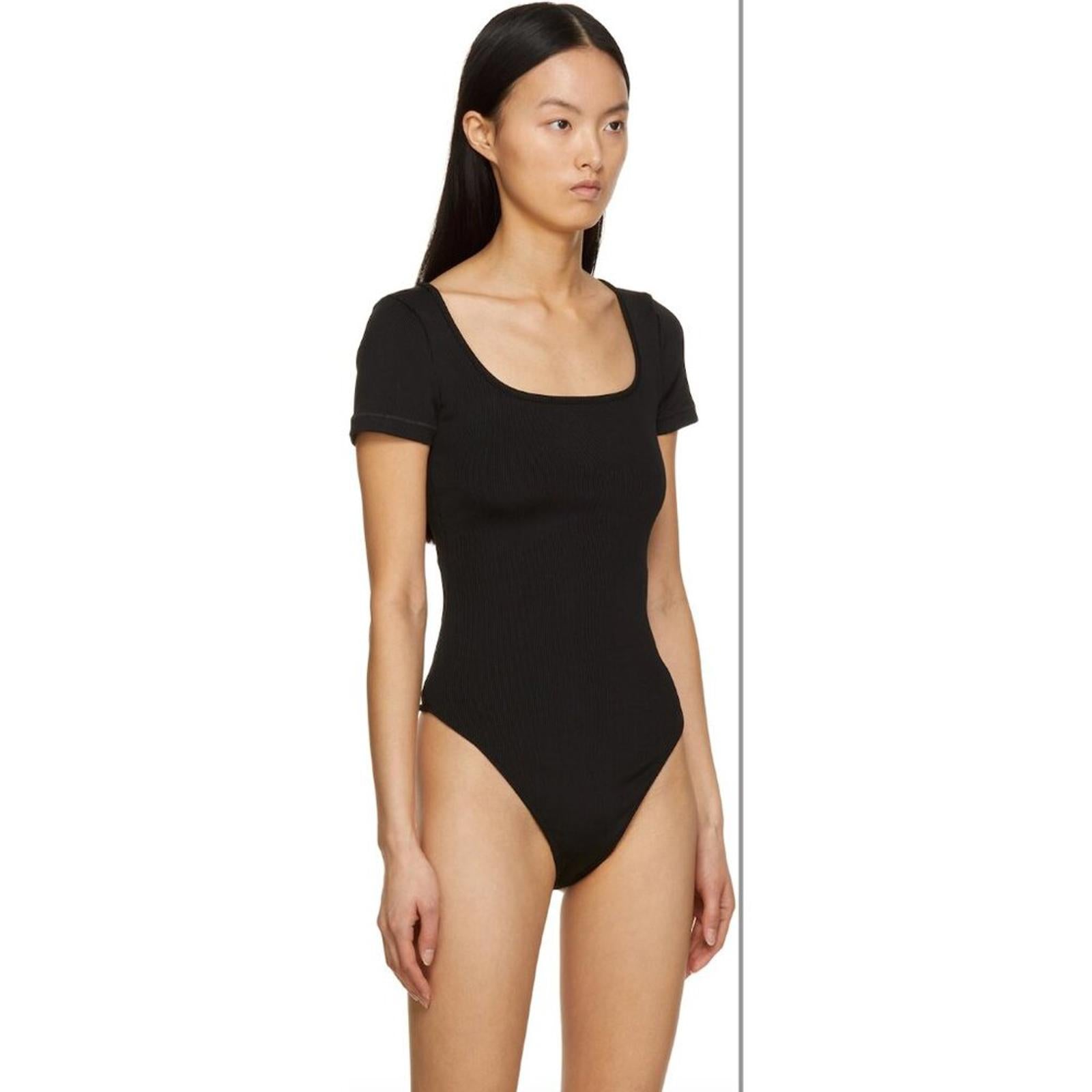 ANINE BING 'JANELLE' Black Bodysuit