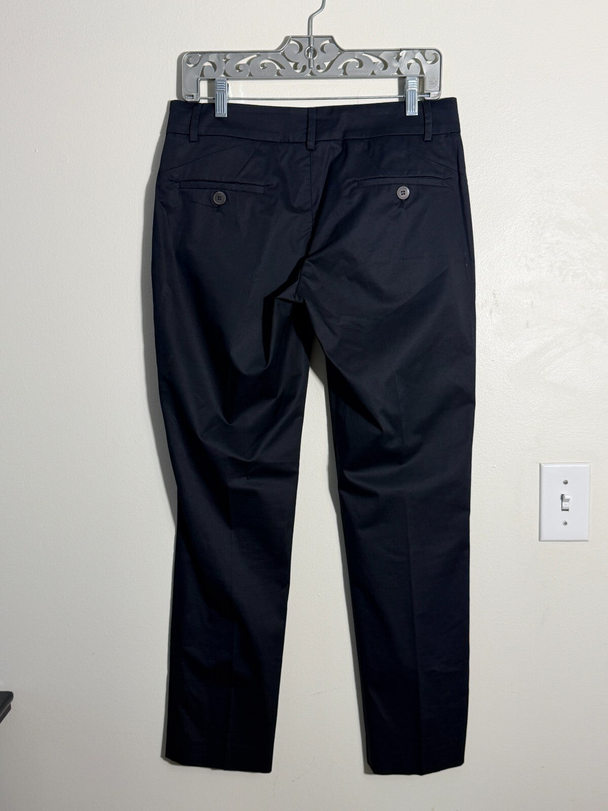GUNEX BY BRUNELLO CUCINELLI BLACK STRETCH DRESS CREASE PANTS 6