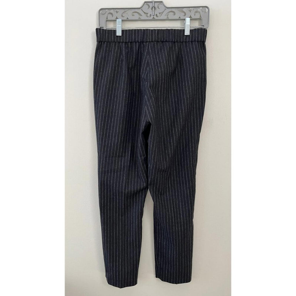 FABIANA FILIPPI CROPPED PINSTRIPE ELASTIC WAIST PANTS XXS