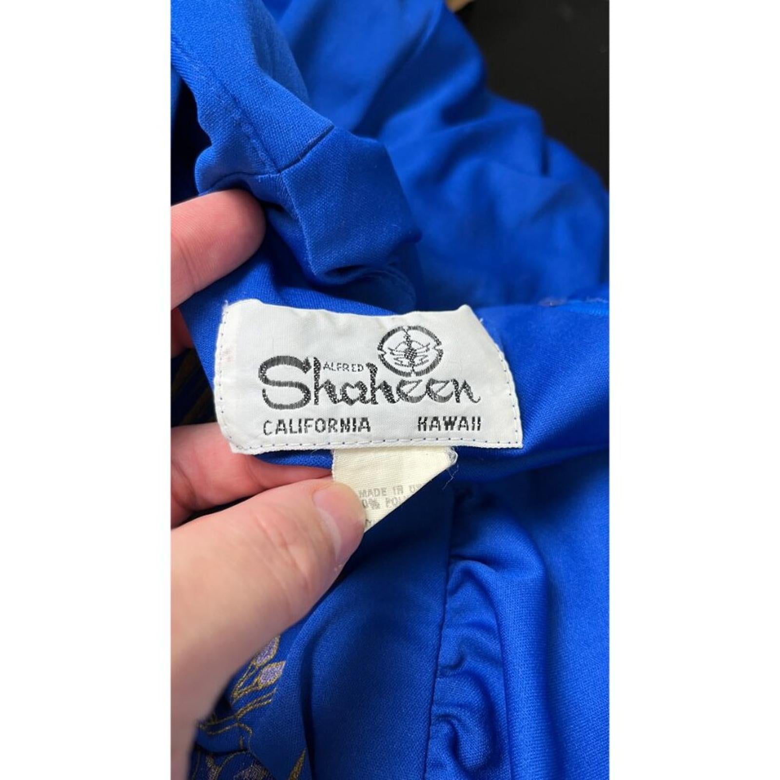 SHAHEEN 50'S 60'S HAWAIIAN FLORAL PAINT DRESS 6