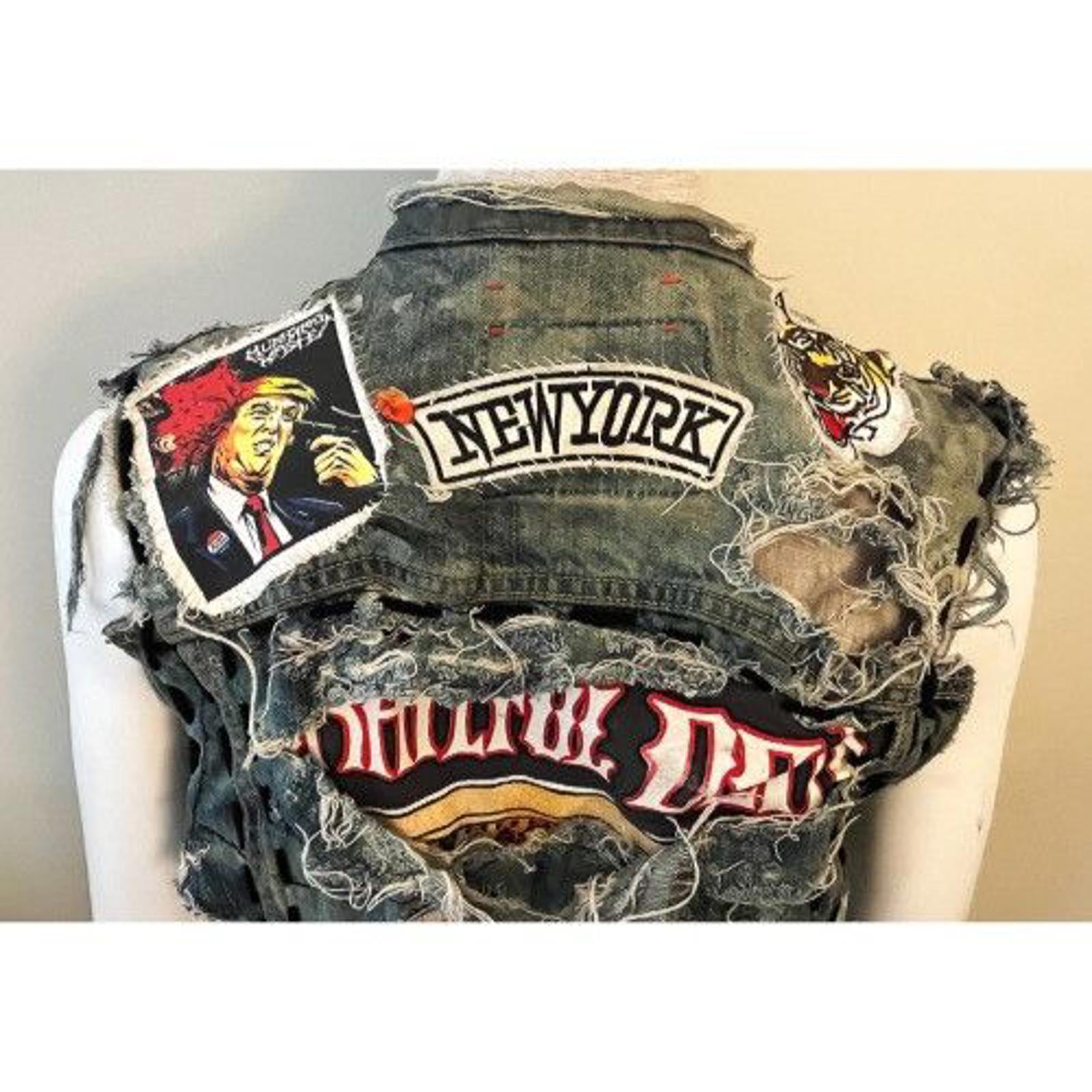 DREAM & DESTROY Destroyed Denim Vest