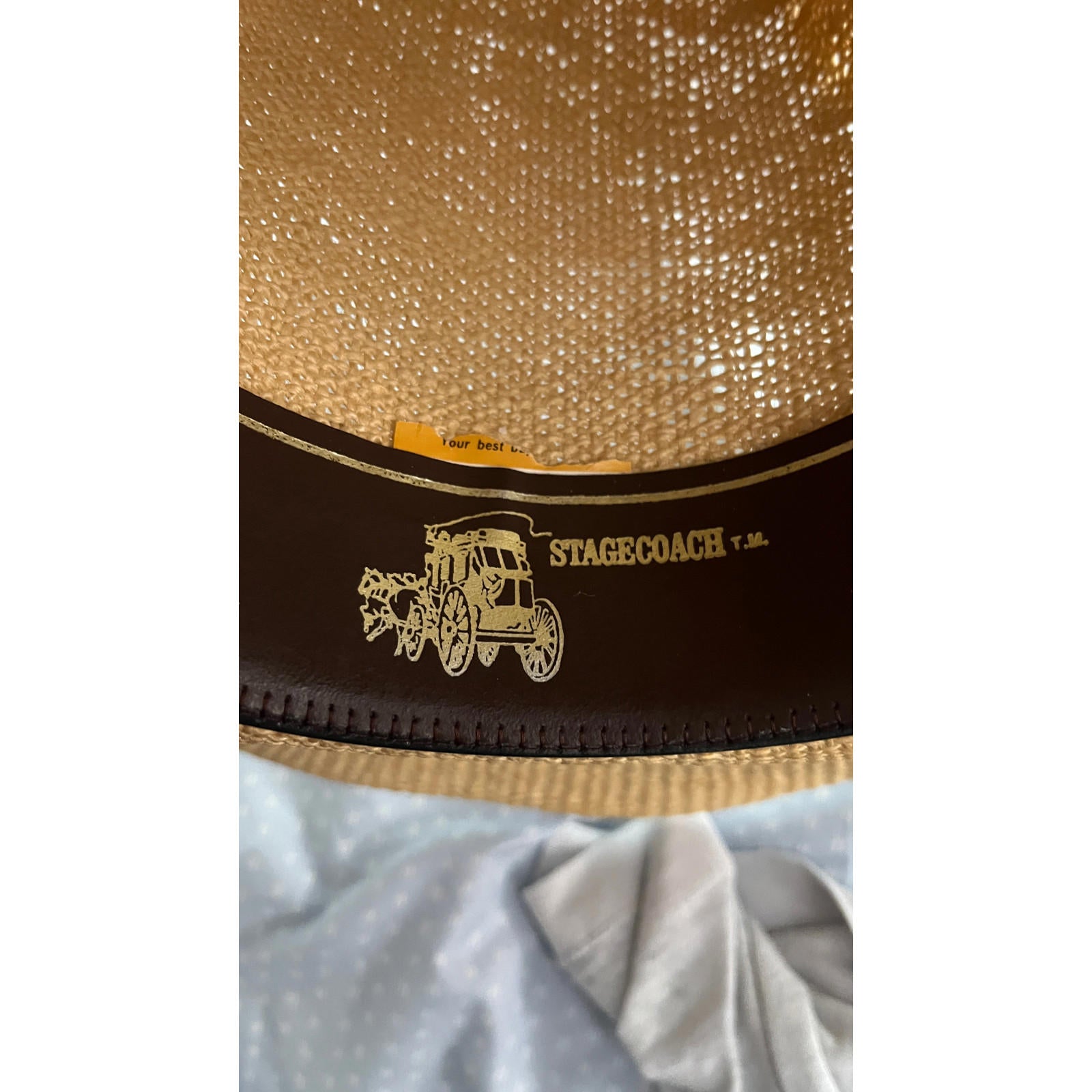 Vintage 1979  Resistol Stagecoach Straw Cowboy Hat 7 1/4