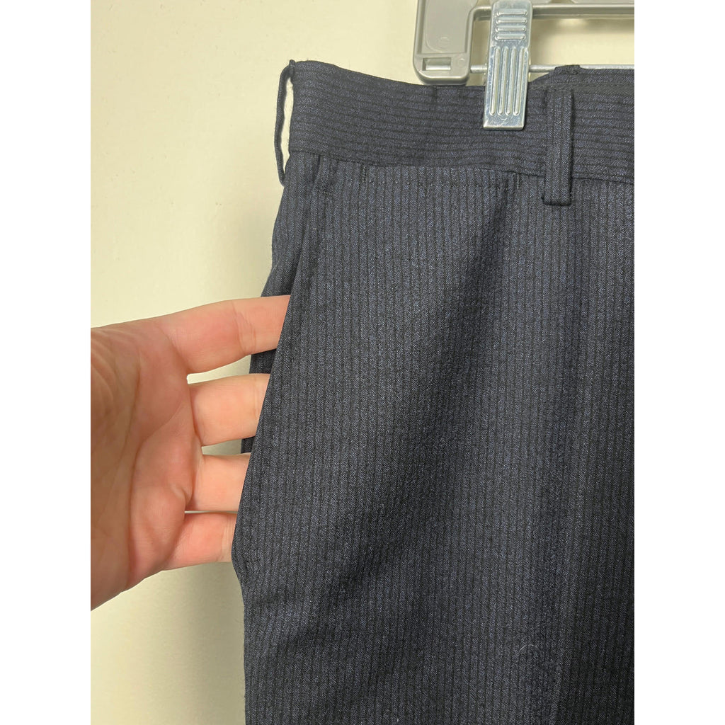 Armani  Collezioni Navy Blue Micro striped  2 Piece Suit Jacket Pants Set