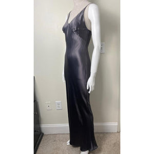 MARIA GRACHVOGAL LIQUID METAL METALLIC SLIP DRESS S