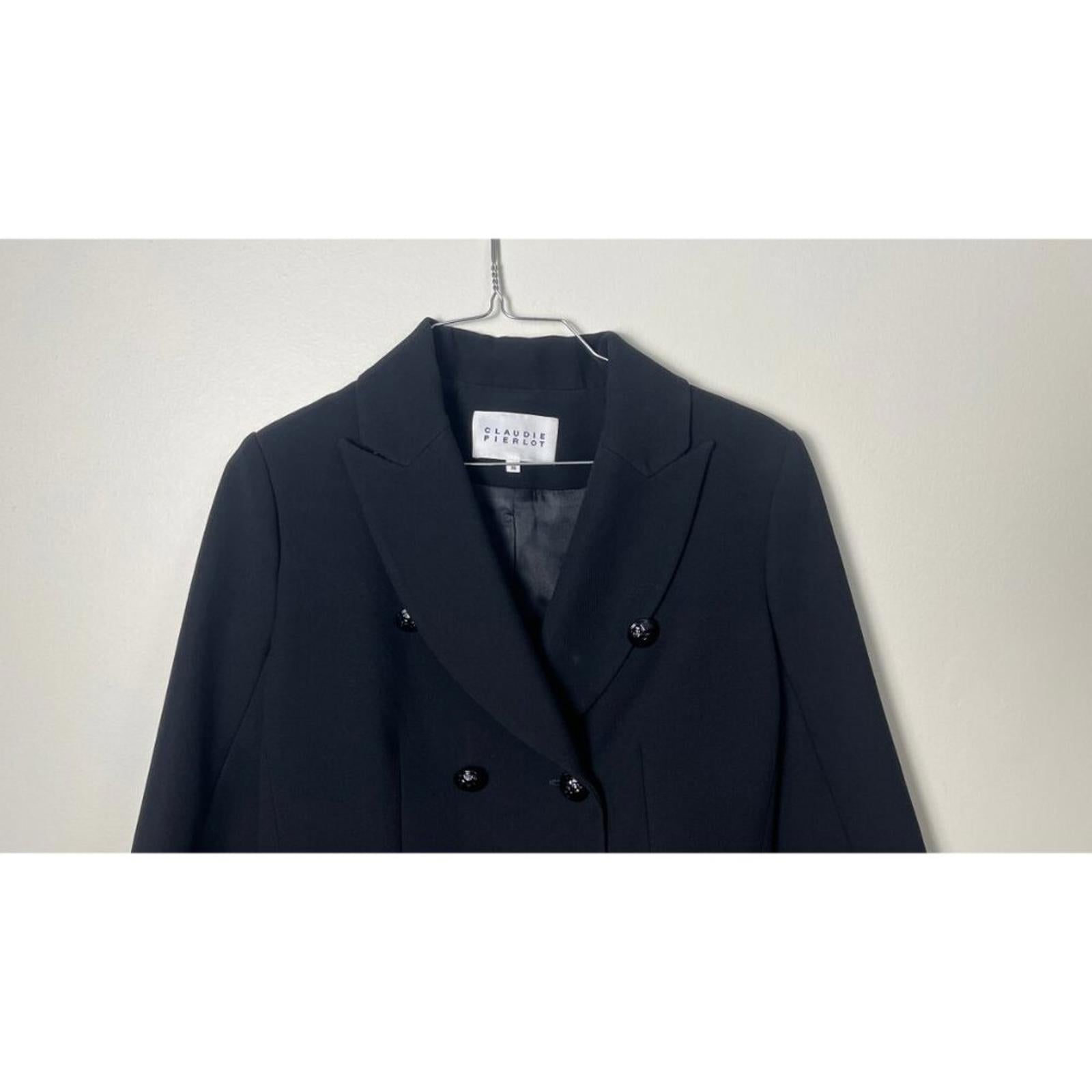 CLAUDIE PEIRLOT STRUCTURED BLACK JACKET 36 4/6