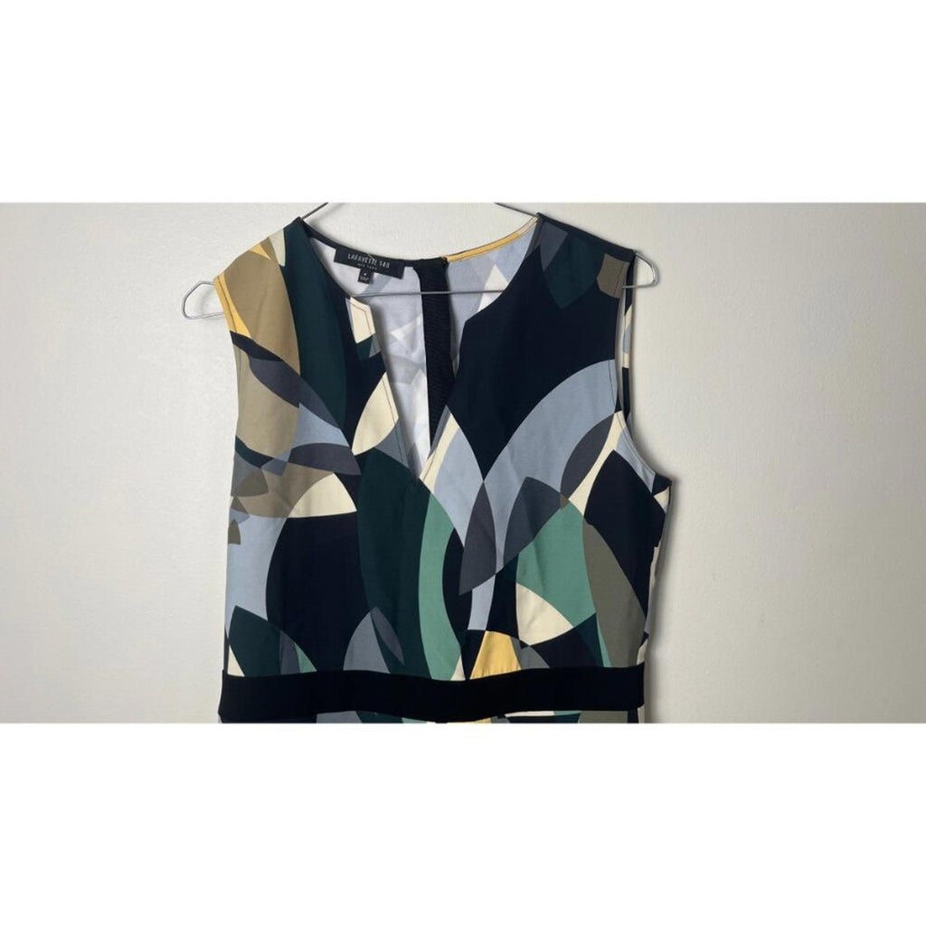 LAFAYETTE 148 Geometric Print Dress