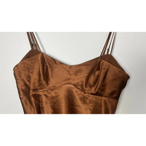VERONICA BEARD DOUBLE STRAP CROPPED TANK CAMISOLE BLOUSE S