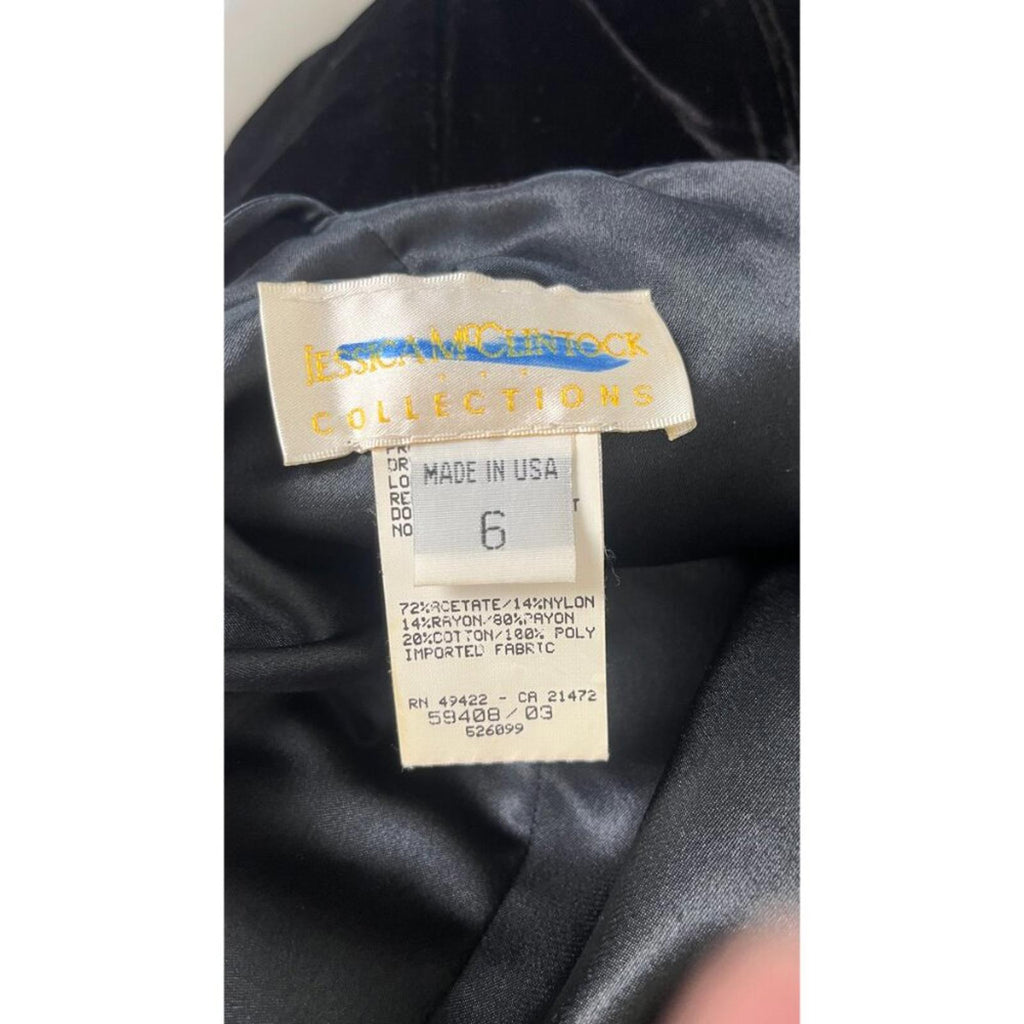 VINTAGE JESSICA MCCLINTOCK VELVET AND LACE STEVIE NICKS DRESS 6