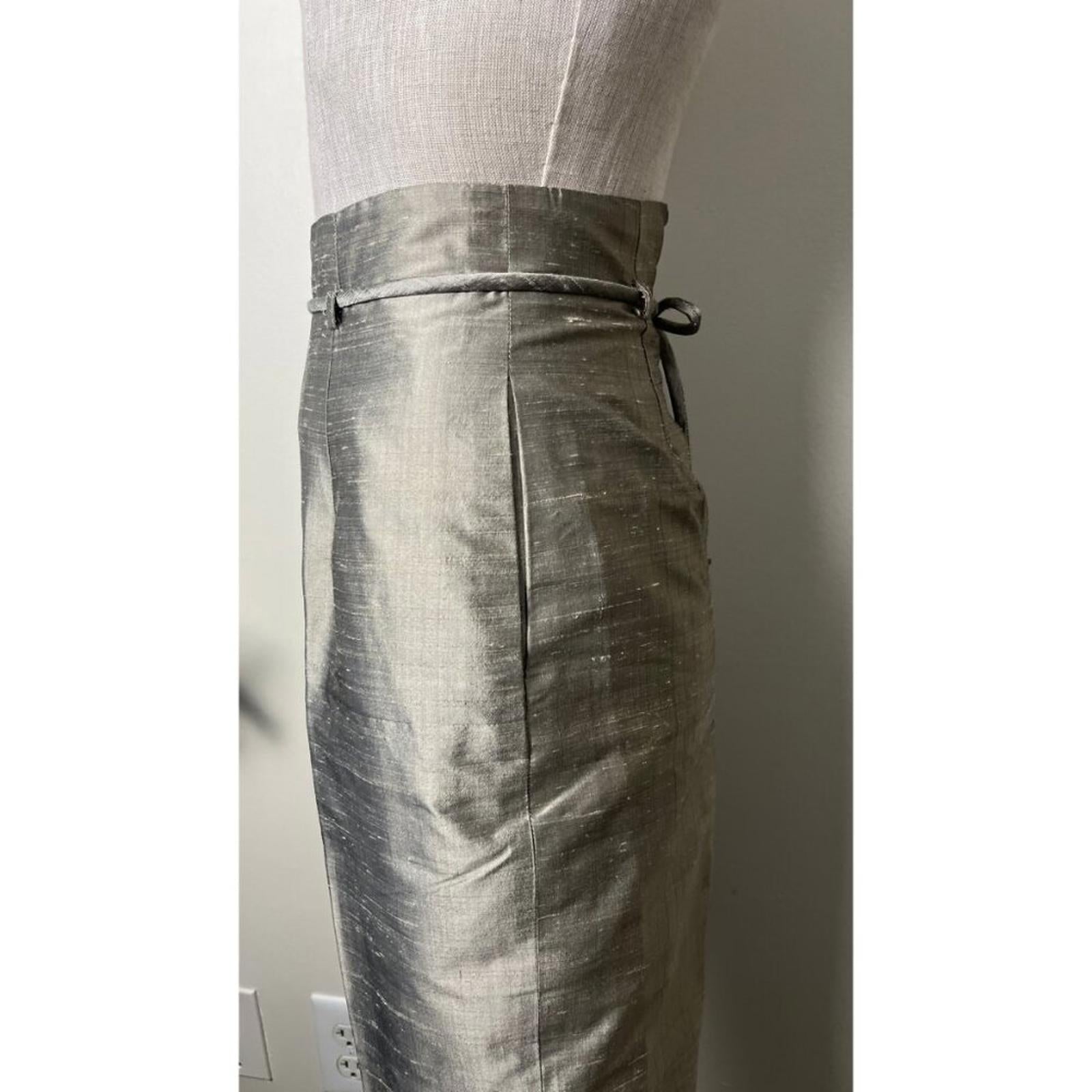 J PETERMAN COMPANY Metallic Silk Pant Set