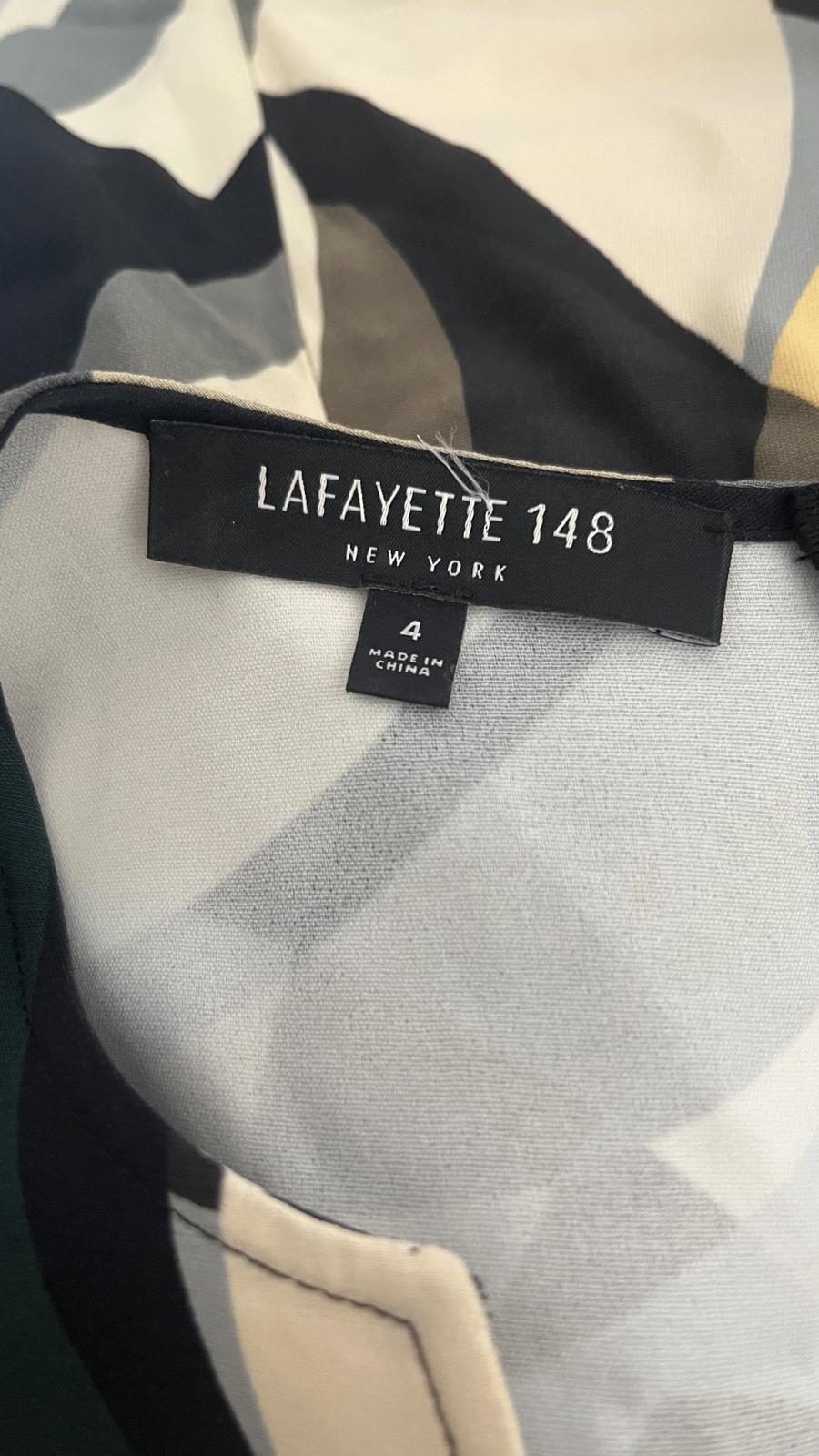 LAFAYETTE 148 Geometric Print Dress