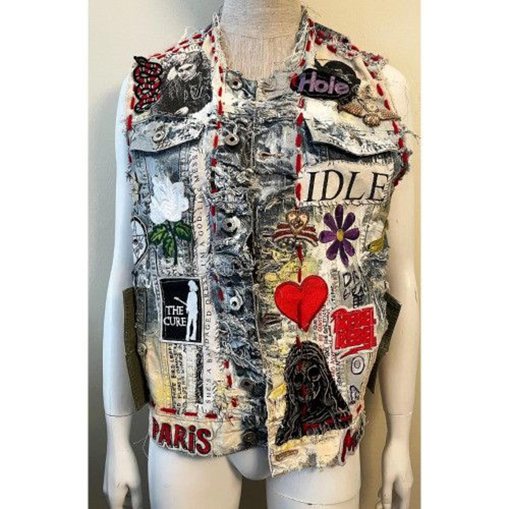DREAM & DESTROY '“DESTRUCT” Destroyed Denim Vest