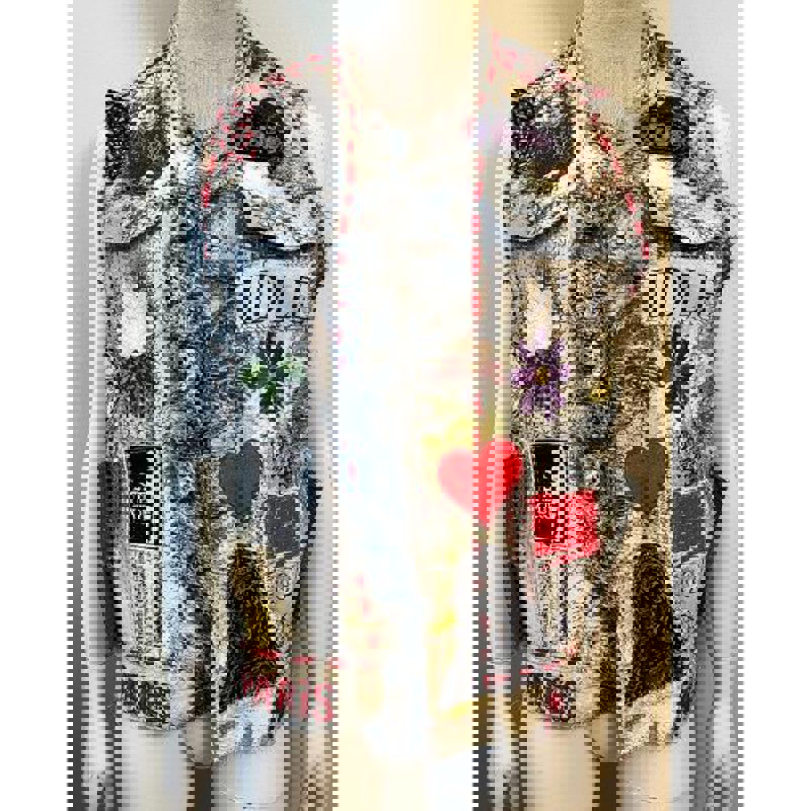 DREAM & DESTROY '“DESTRUCT” Destroyed Denim Vest