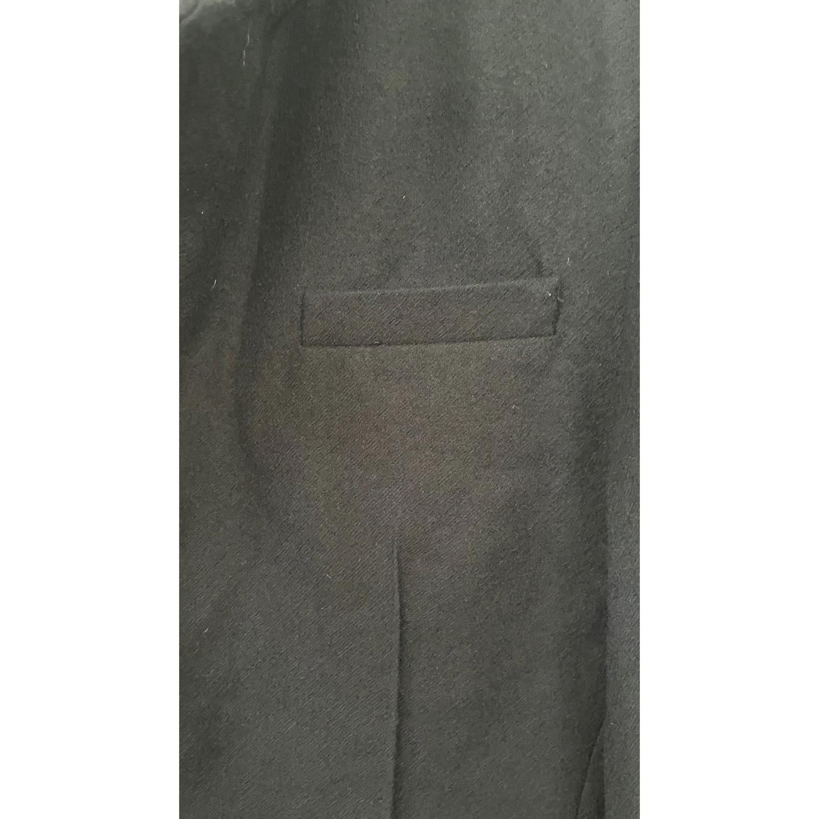 CROQUIS Black Boiled Wool Blazer