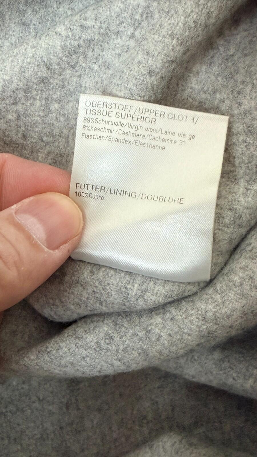 FERAUD CASHMERE BLEND TRENCH HEATHER GRAY COAT 10
