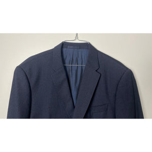 Armani  Collezioni Navy Blue Micro striped  2 Piece Suit Jacket Pants Set