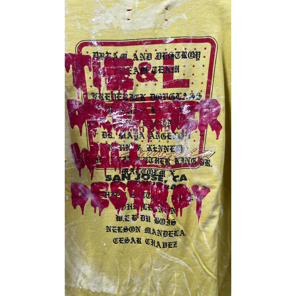 DREAM AND DESTROY Yellow Icons T-Shirt