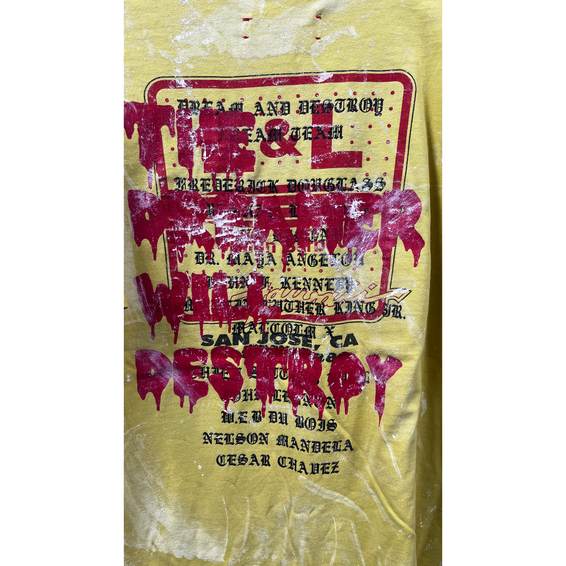 DREAM AND DESTROY Yellow Icons T-Shirt