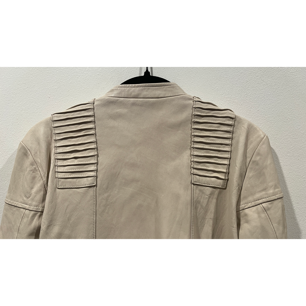 Burning Torch Tan Moto Leather Jacket