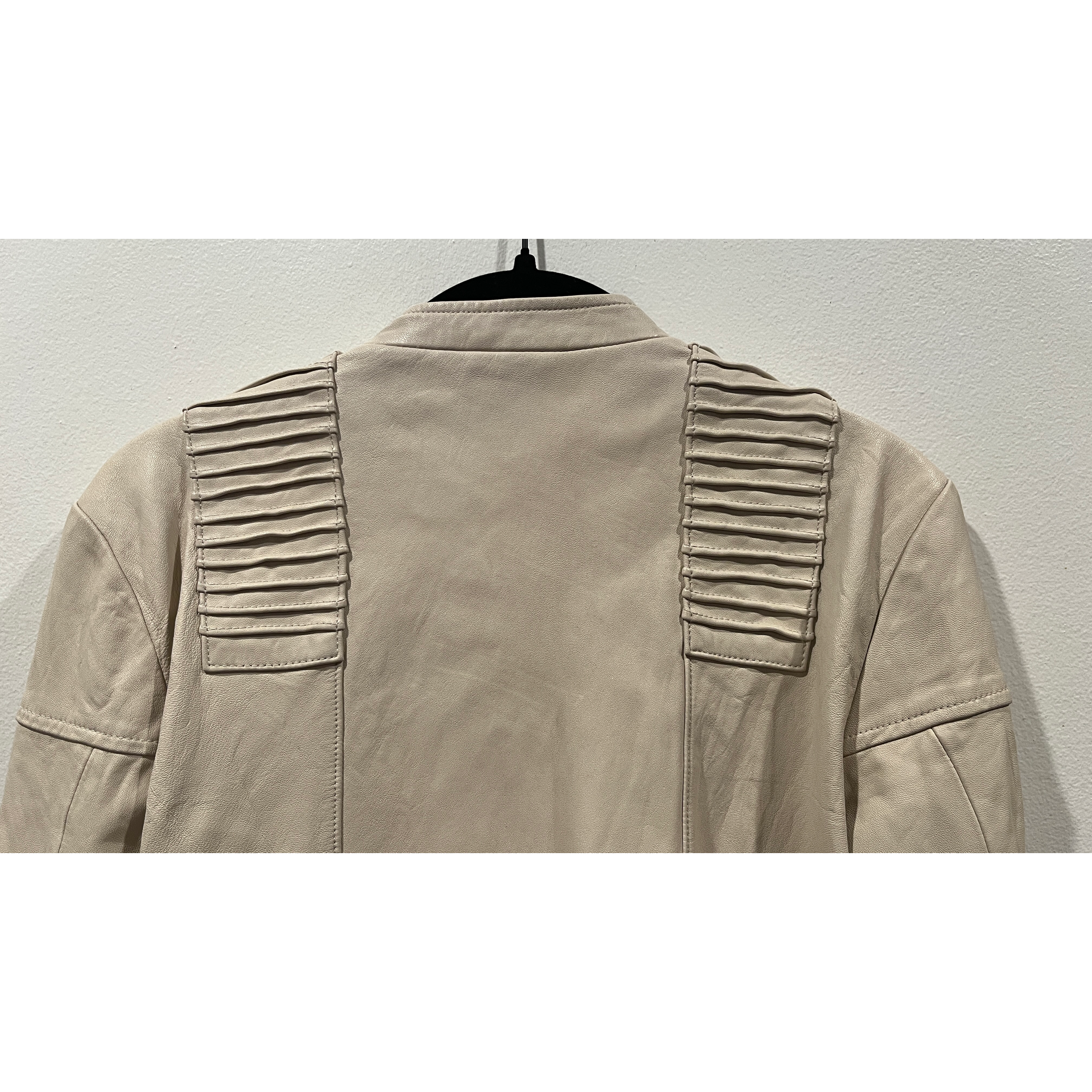 Burning Torch Tan Moto Leather Jacket