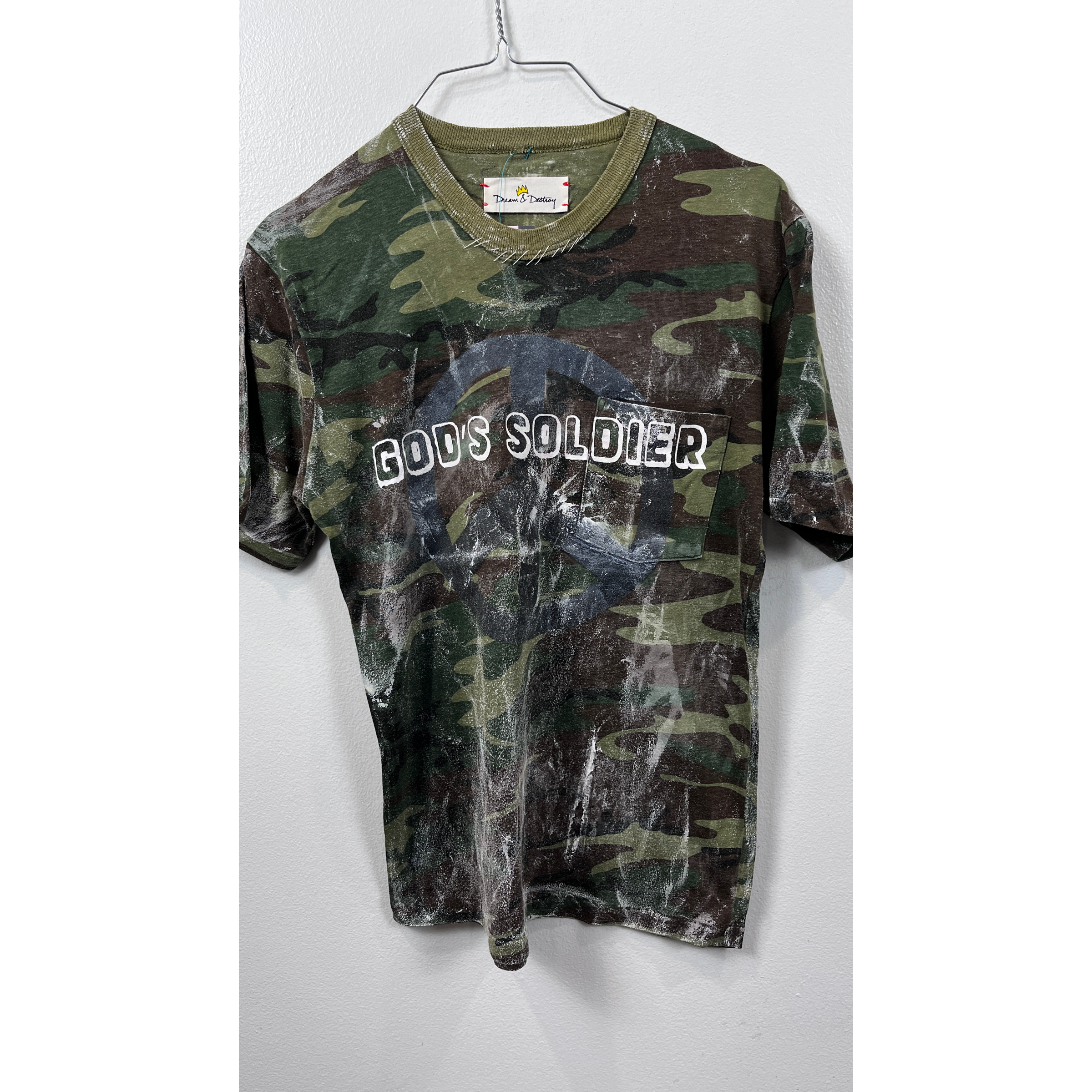 DREAM AND DESTROY Camo God's Soldier T-Shirt