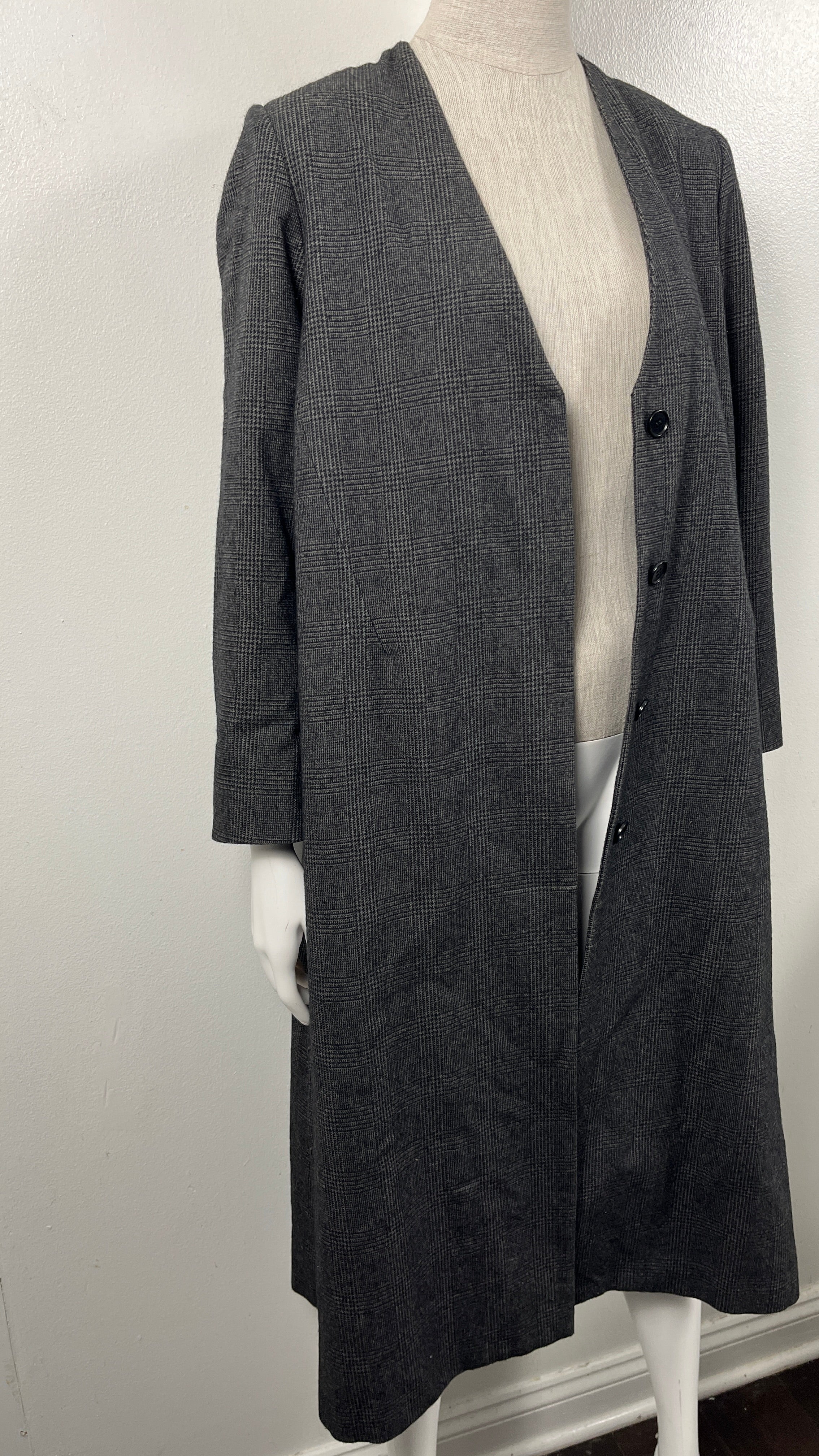 Yune Ho Houndstooth Duster Jacket