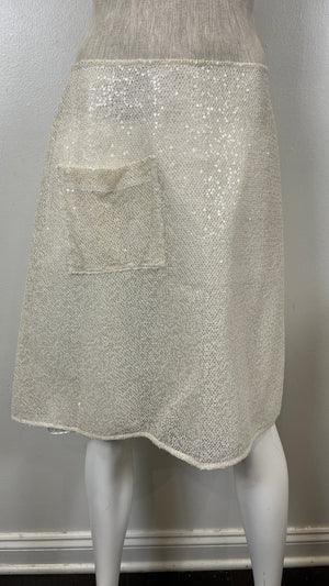 Morgane Le Fay Sequin Bridal Mini Skirt