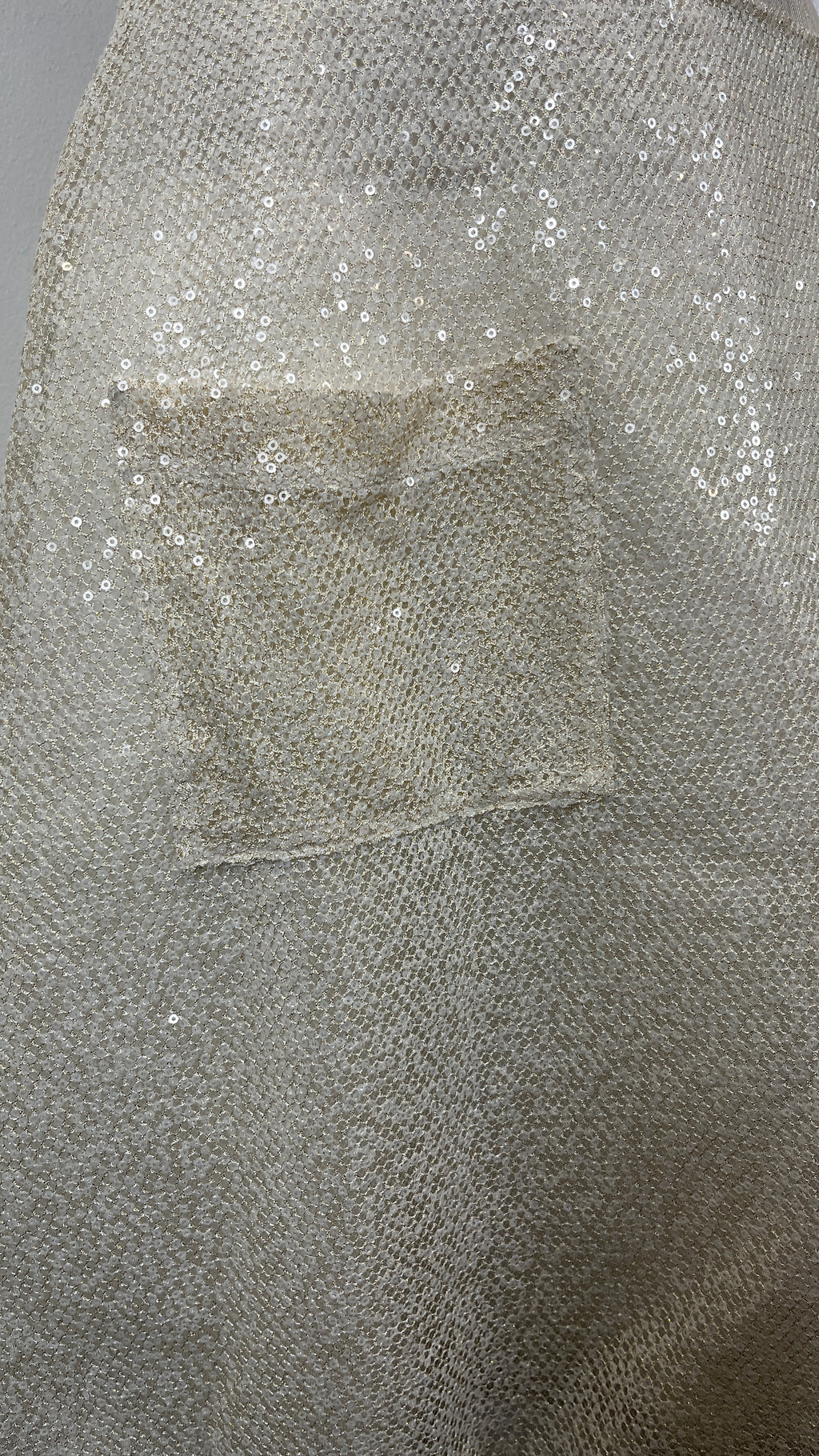 Morgane Le Fay Sequin Bridal Mini Skirt