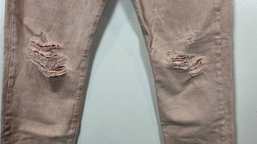R13 Cropped Peyton Pink Boyfriend Jean